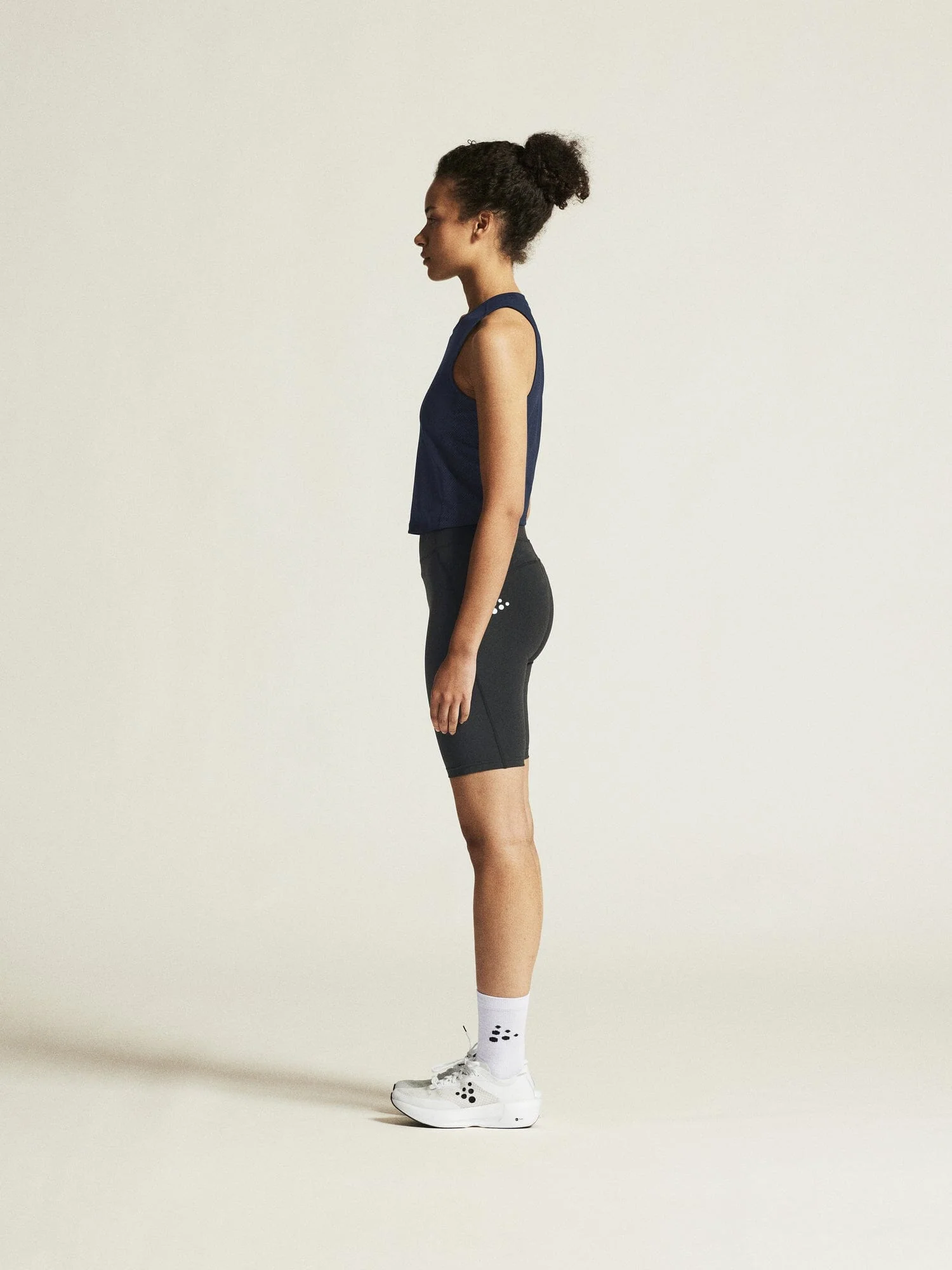 Women's Rush 2.0 Crop Singlet - NAVY - Image 5