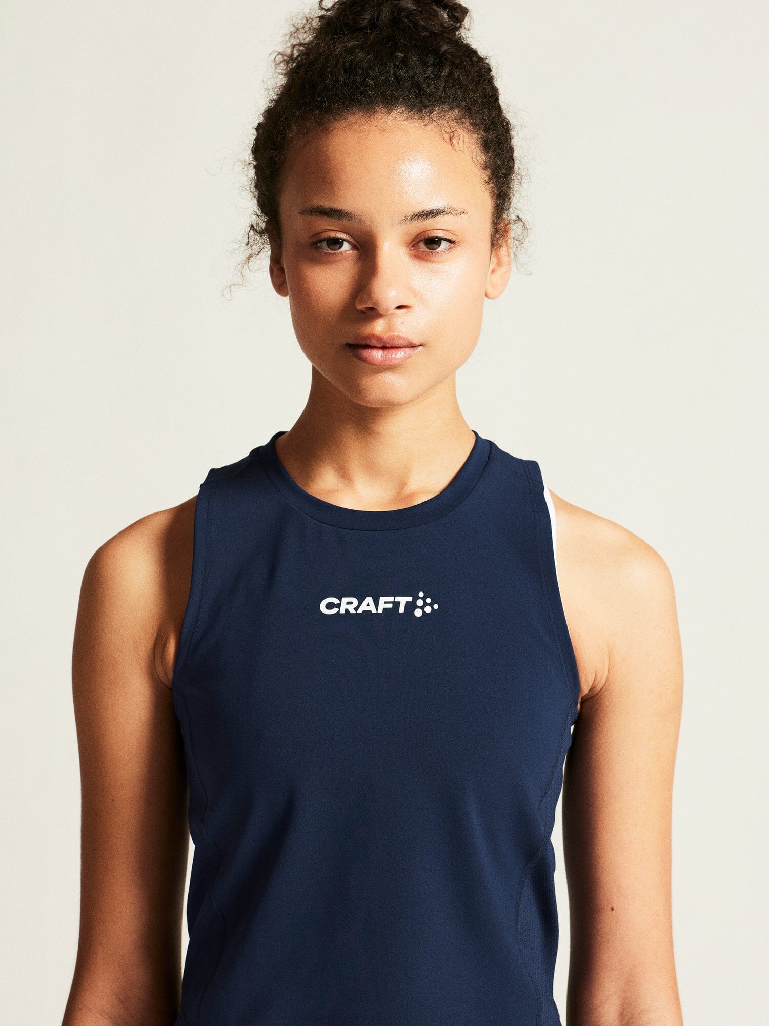 Women's Rush 2.0 Crop Singlet - NAVY - Image 6