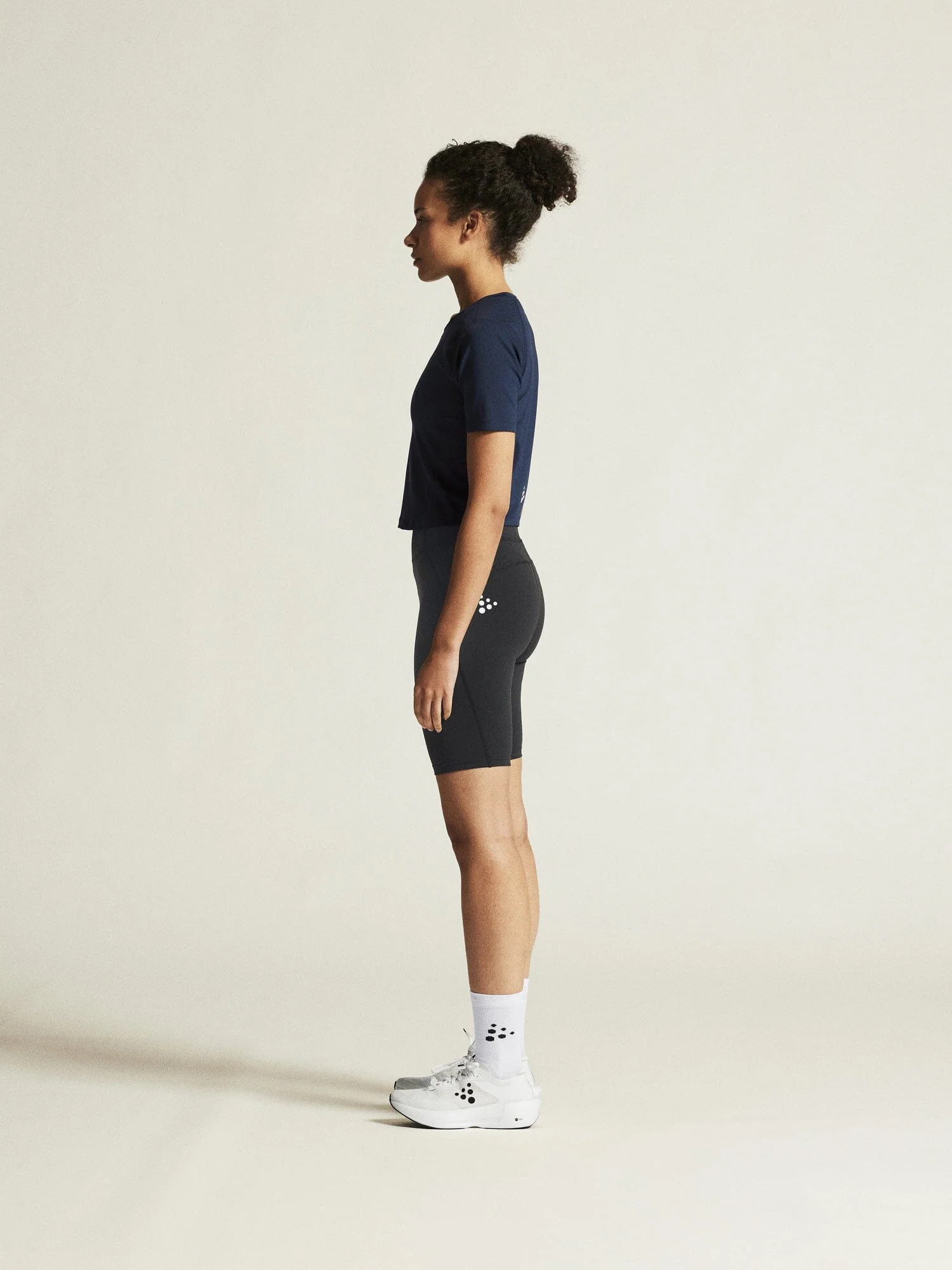 Women's Rush 2.0 Crop Tee - NAVY - Image 4
