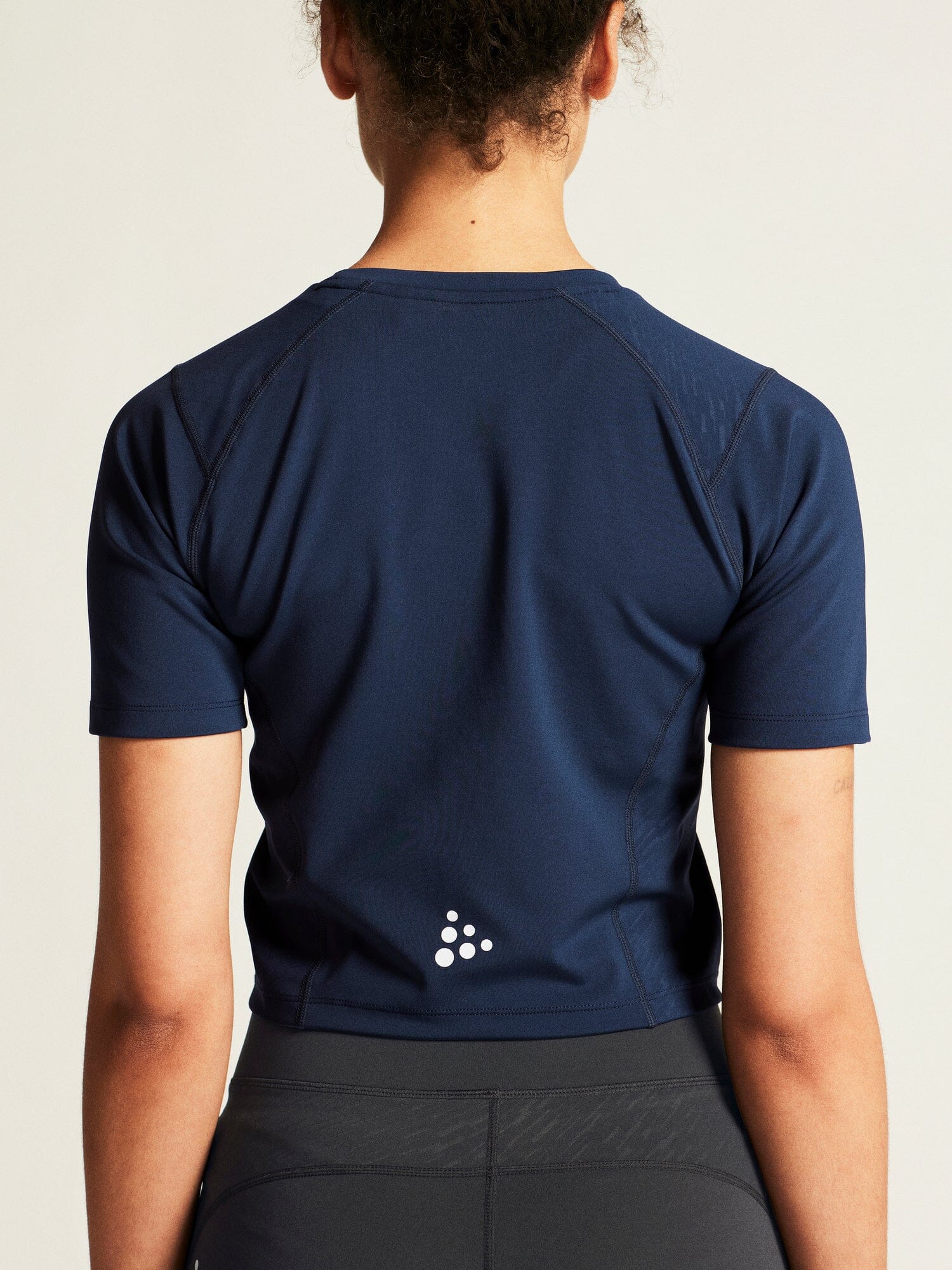 Women's Rush 2.0 Crop Tee - NAVY - Image 7