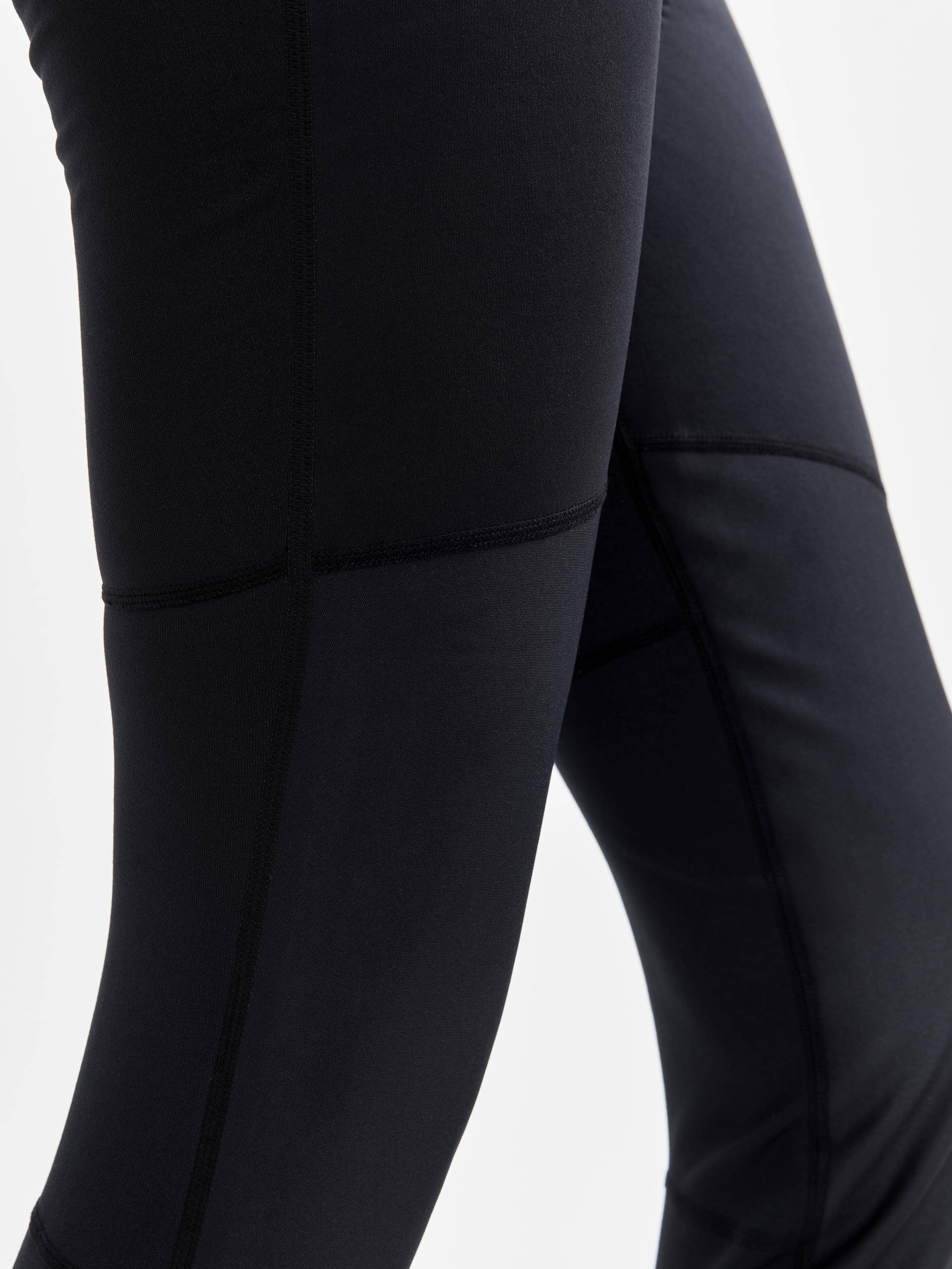 Women's  SubZ Core Wind Tights - Black/Black - Image 4