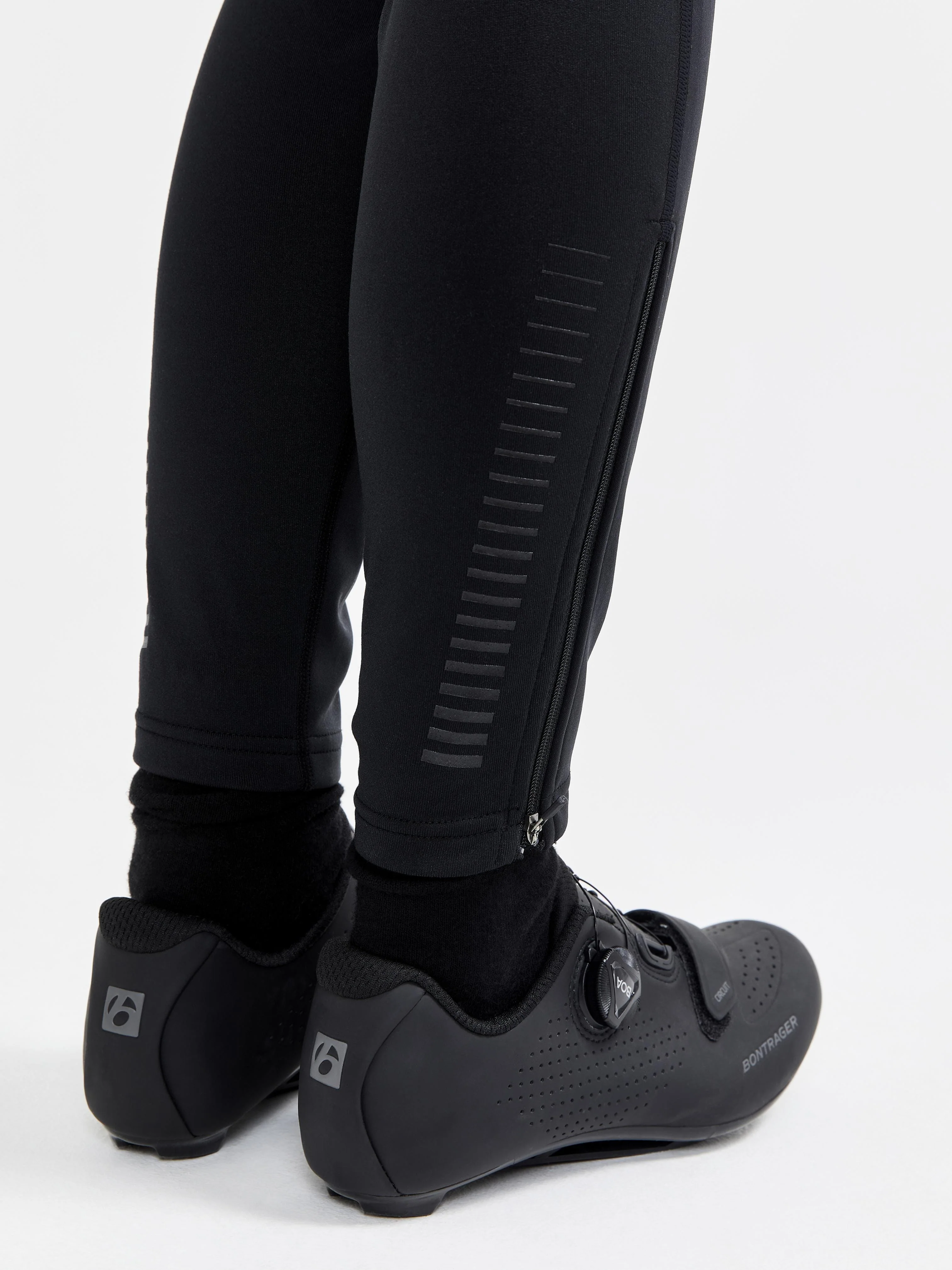 Women's  SubZ Core Wind Tights - Black/Black - Image 5