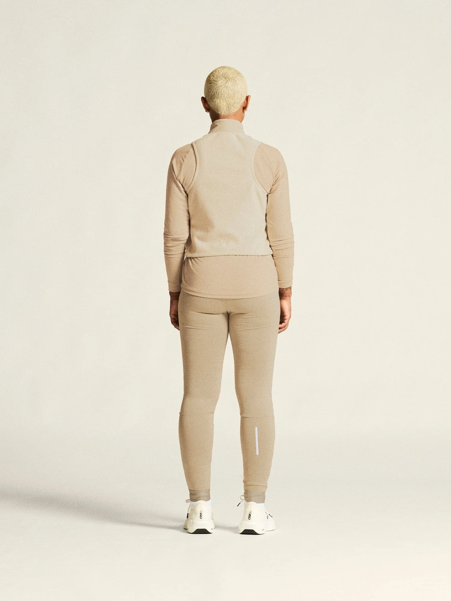Women's SubZ Fleece Running Vest - Plaster - Image 7