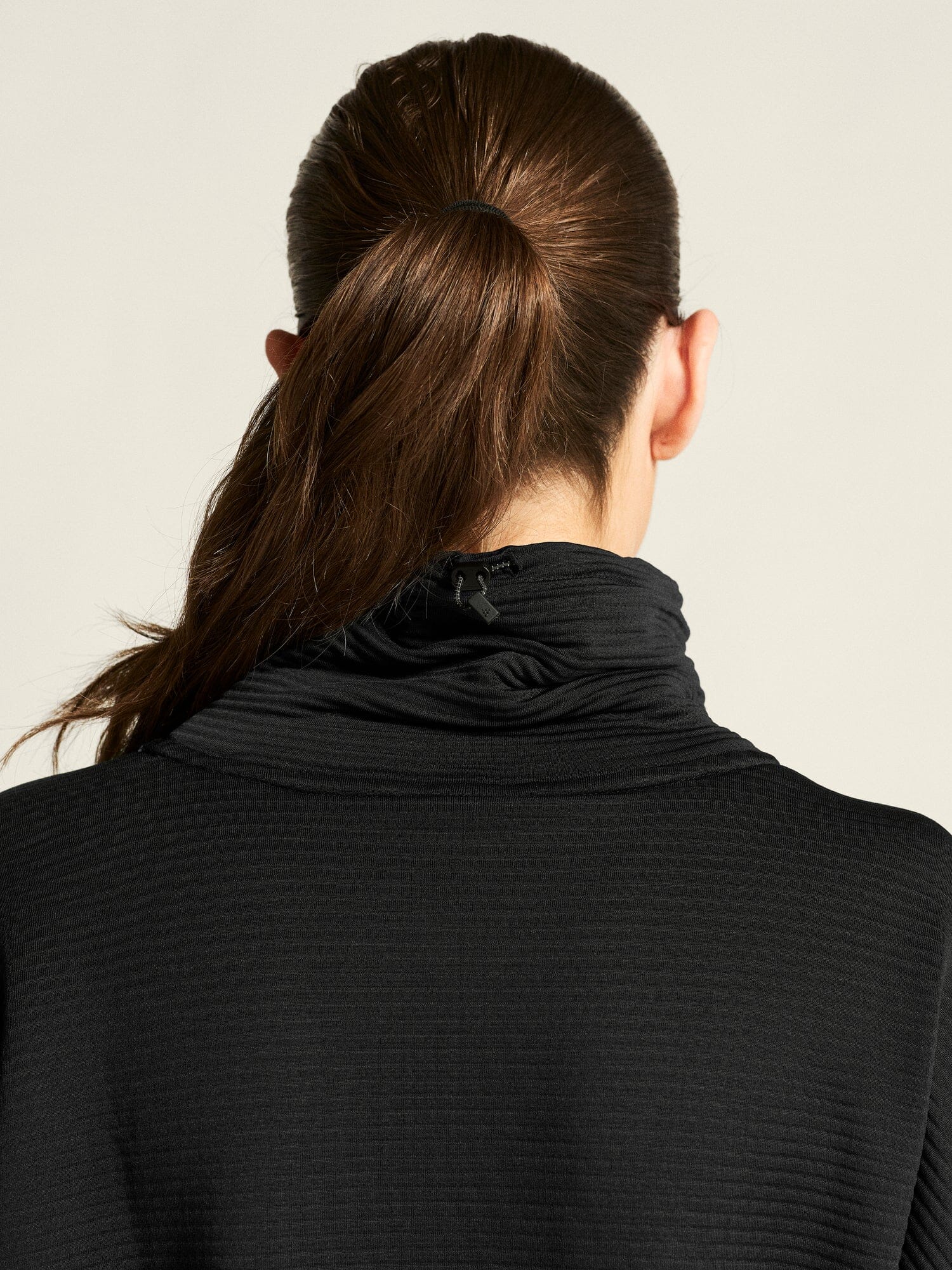 Women's SubZ Funnelneck Running Jersey - Black - Image 5
