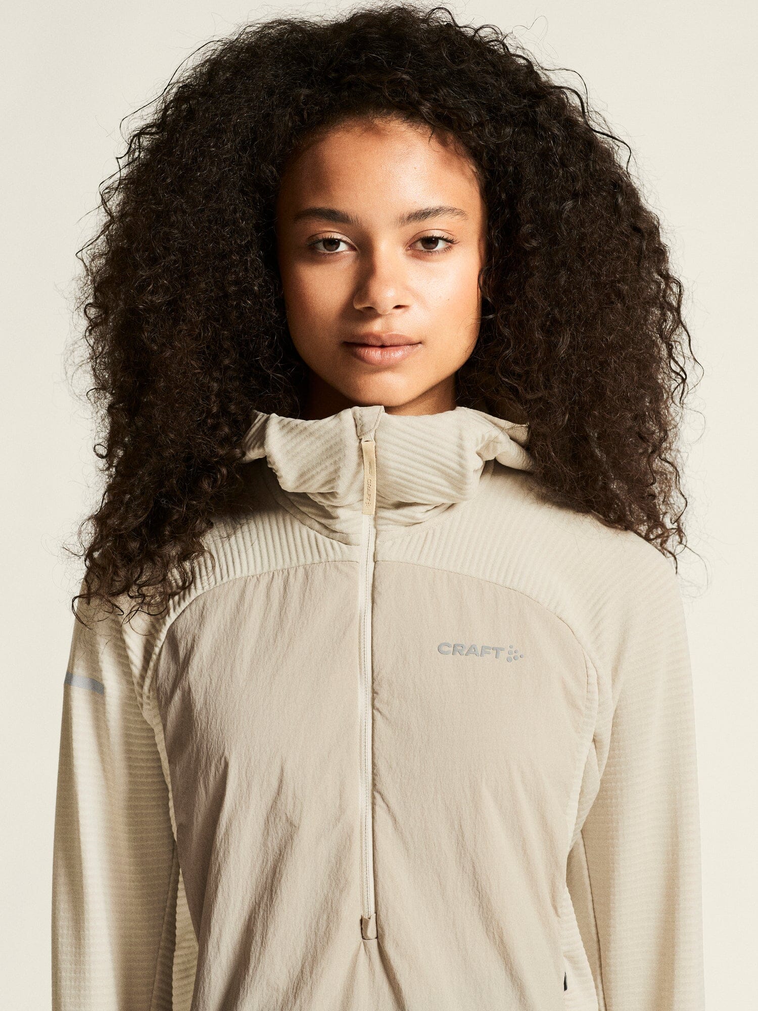 Women's SubZ Light Hood Sweater - Plaster - Image 3