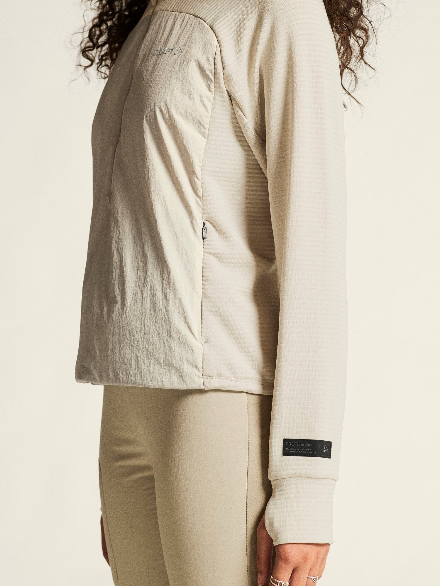 Women's SubZ Light Hood Sweater - Plaster - Image 5