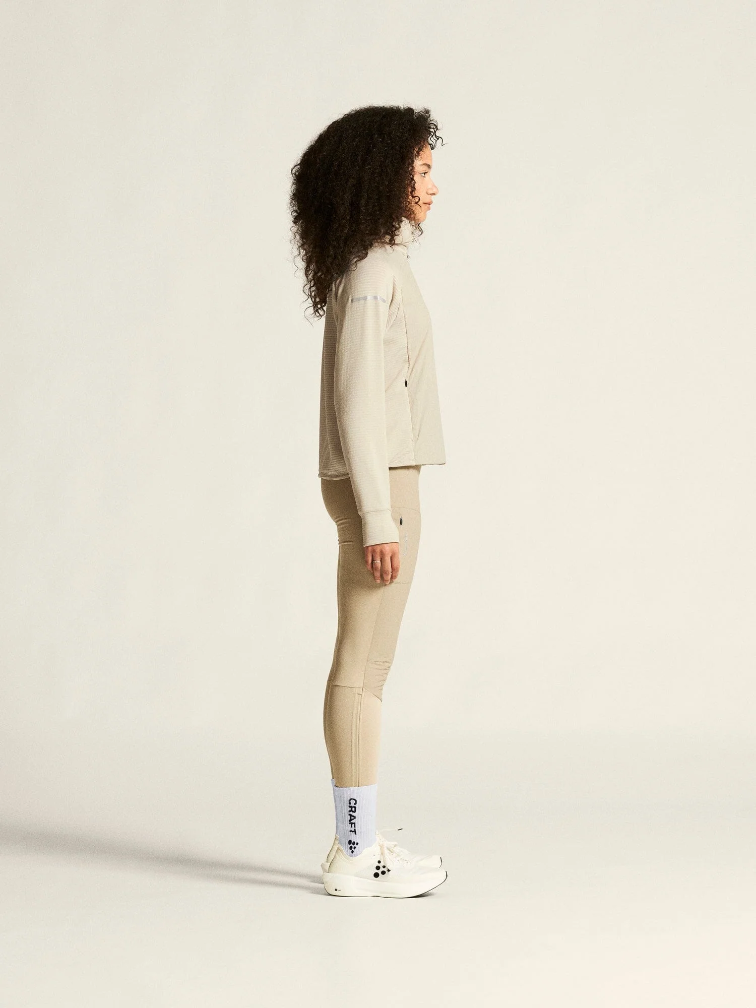 Women's SubZ Light Hood Sweater - Plaster - Image 7