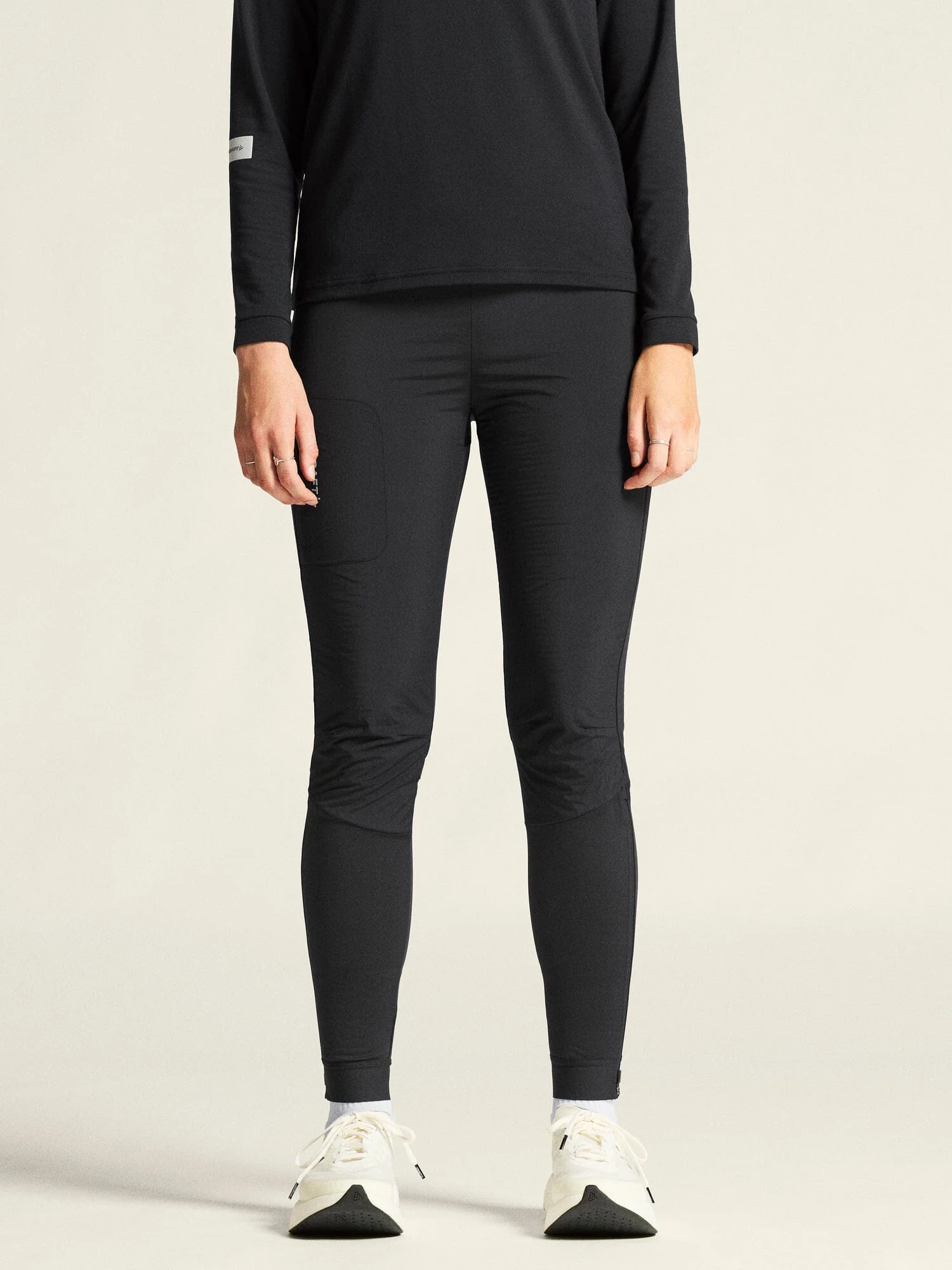 Women's SubZ Light Running Tights - Black - Image 2