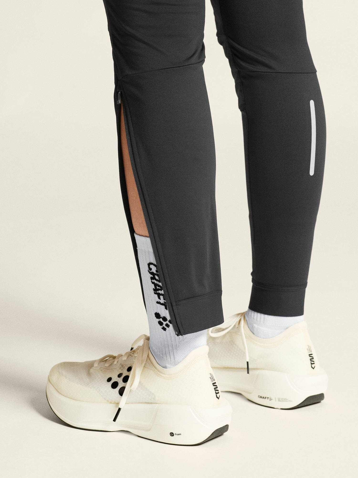 Women's SubZ Light Running Tights - Black - Image 5