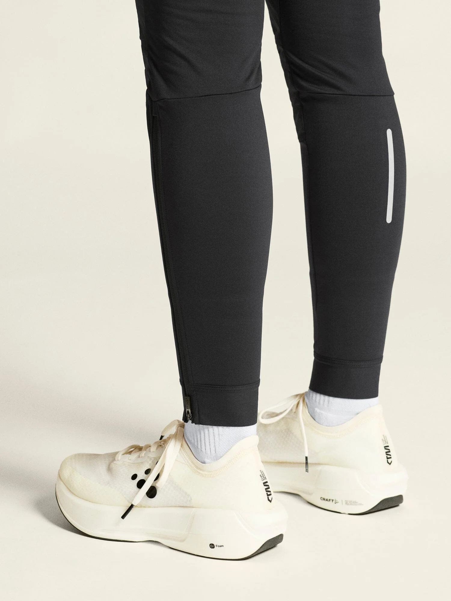 Women's SubZ Light Running Tights - Black - Image 6