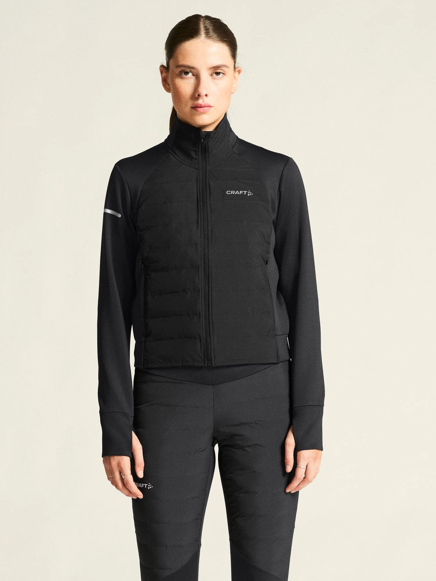 Women's SubZ Running Jacket 4 - Black - Image 2
