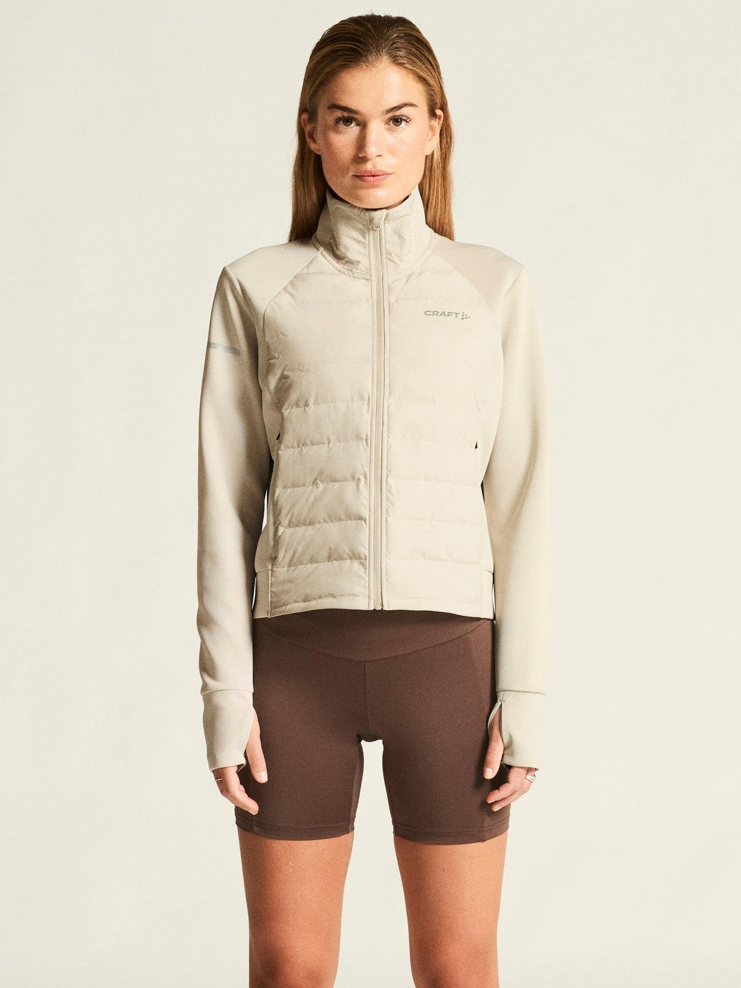 Women's SubZ Running Jacket 4 - Plaster - Image 2