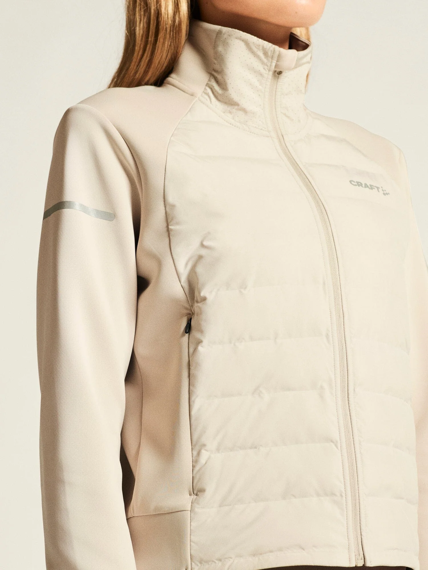 Women's SubZ Running Jacket 4 - Plaster - Image 4