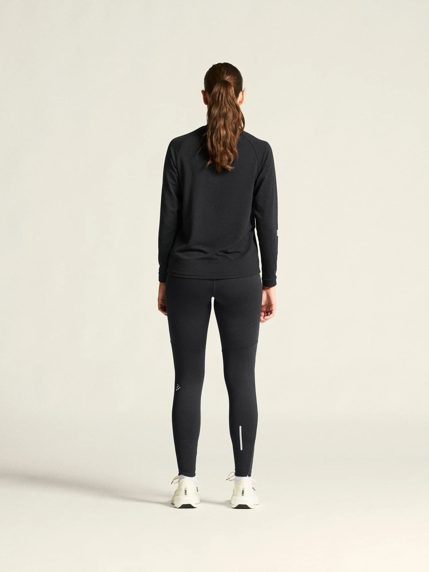 Women's SubZ Running Tights 4 - Black - Image 8