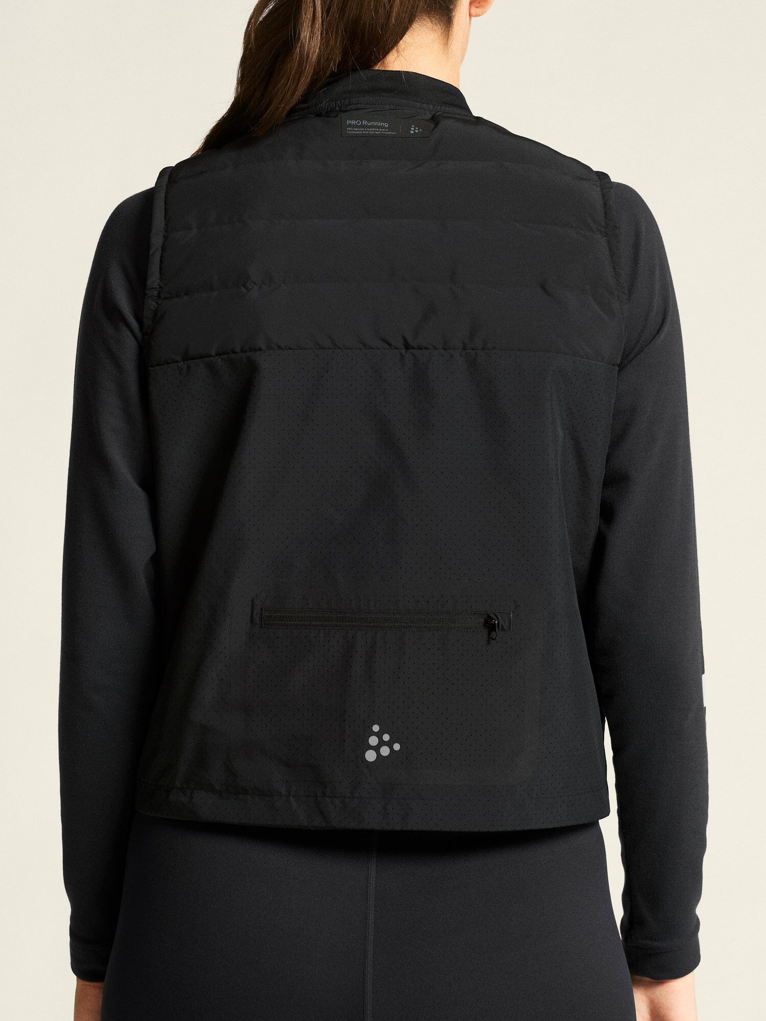 Women's SubZ Running Vest 5 - Black - Image 5