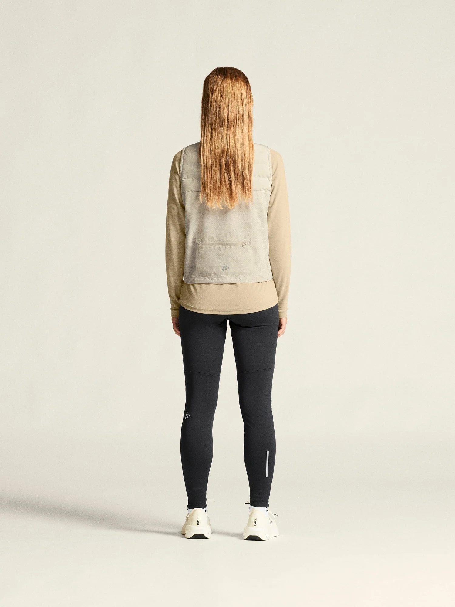 Women's SubZ Running Vest 5 - Plaster - Image 7