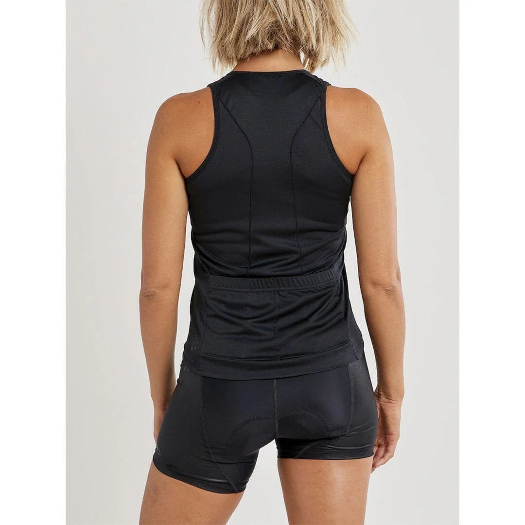 Women's Summit Cycling Singlet - Black - Image 3
