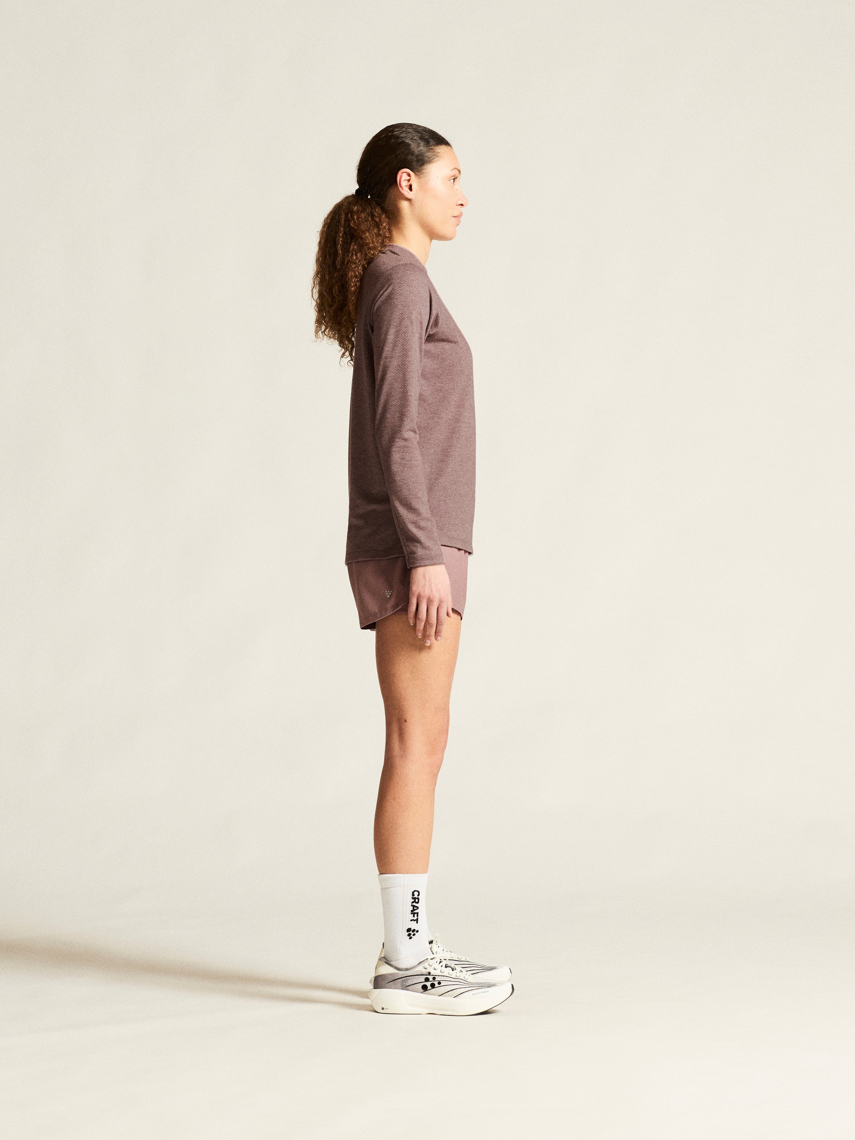 Women's Thermal Mesh CN - Flint Melange - Image 6