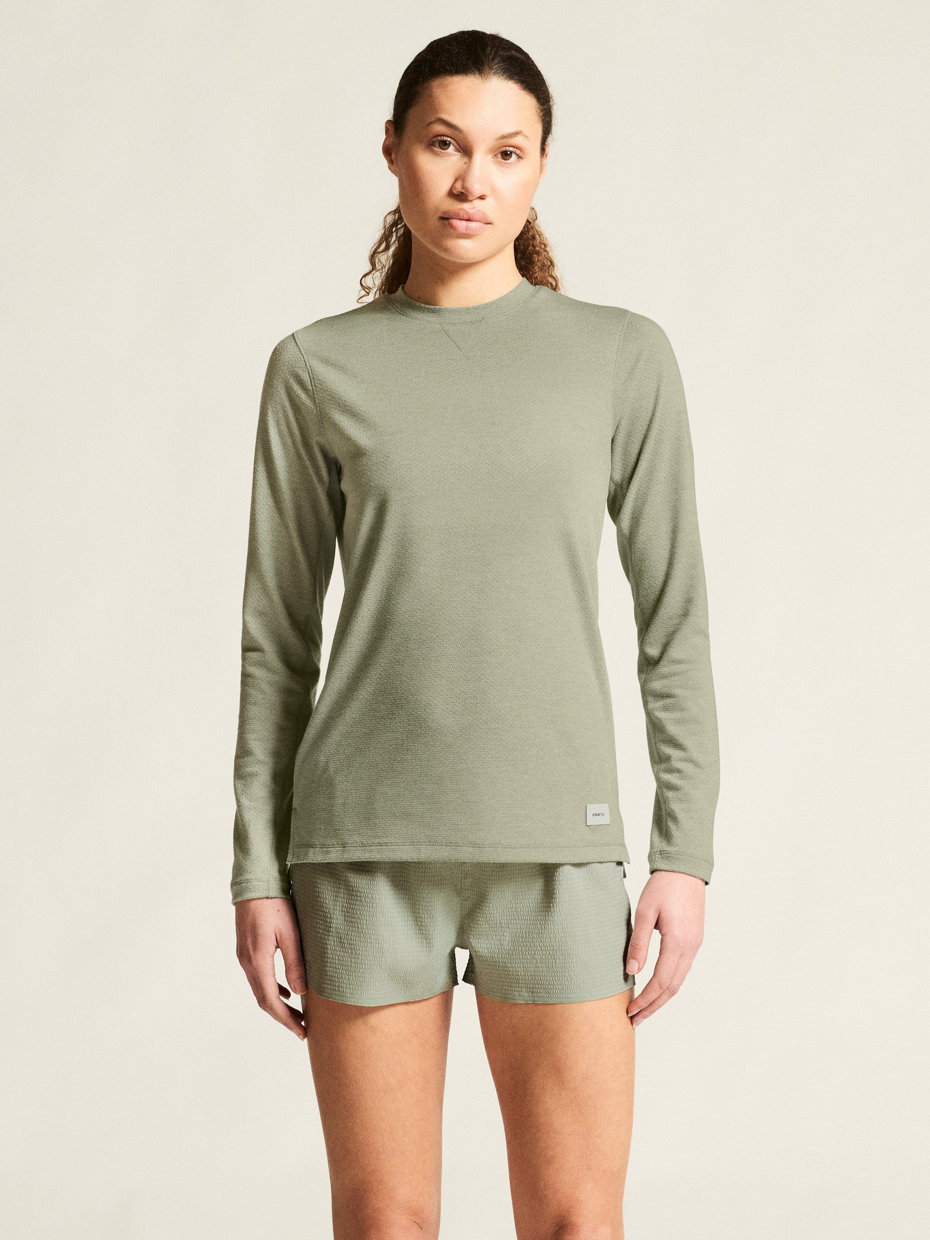 Women's Thermal Mesh CN - Pigeon Melange - Image 2