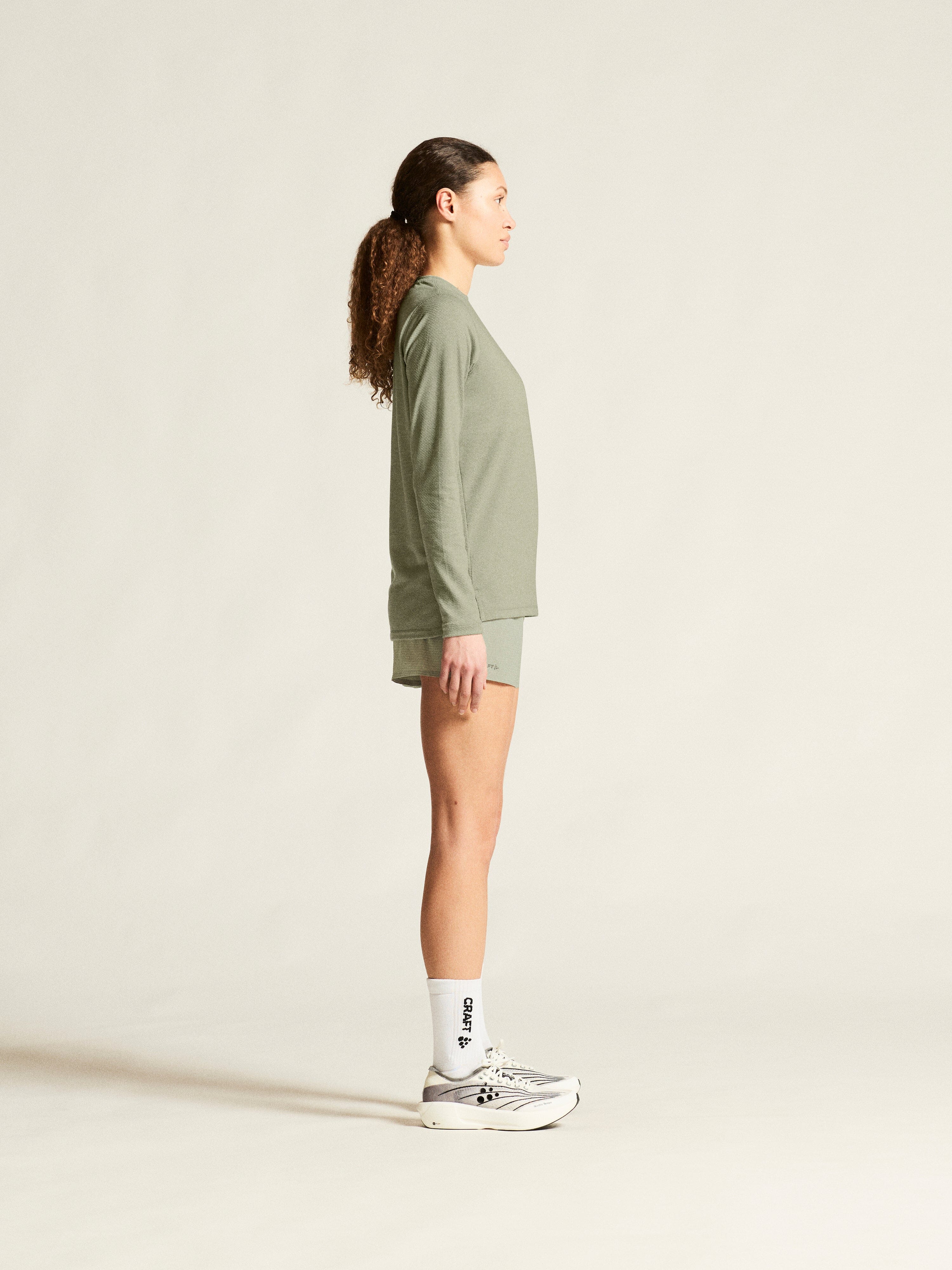 Women's Thermal Mesh CN - Pigeon Melange - Image 6