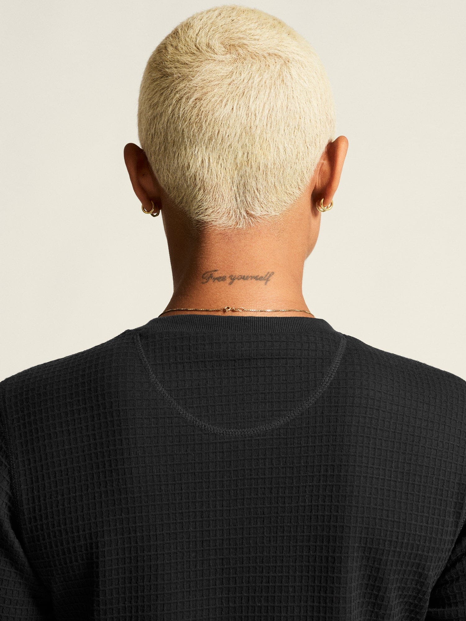 Women's Wool Waffle RN - Black - Image 4