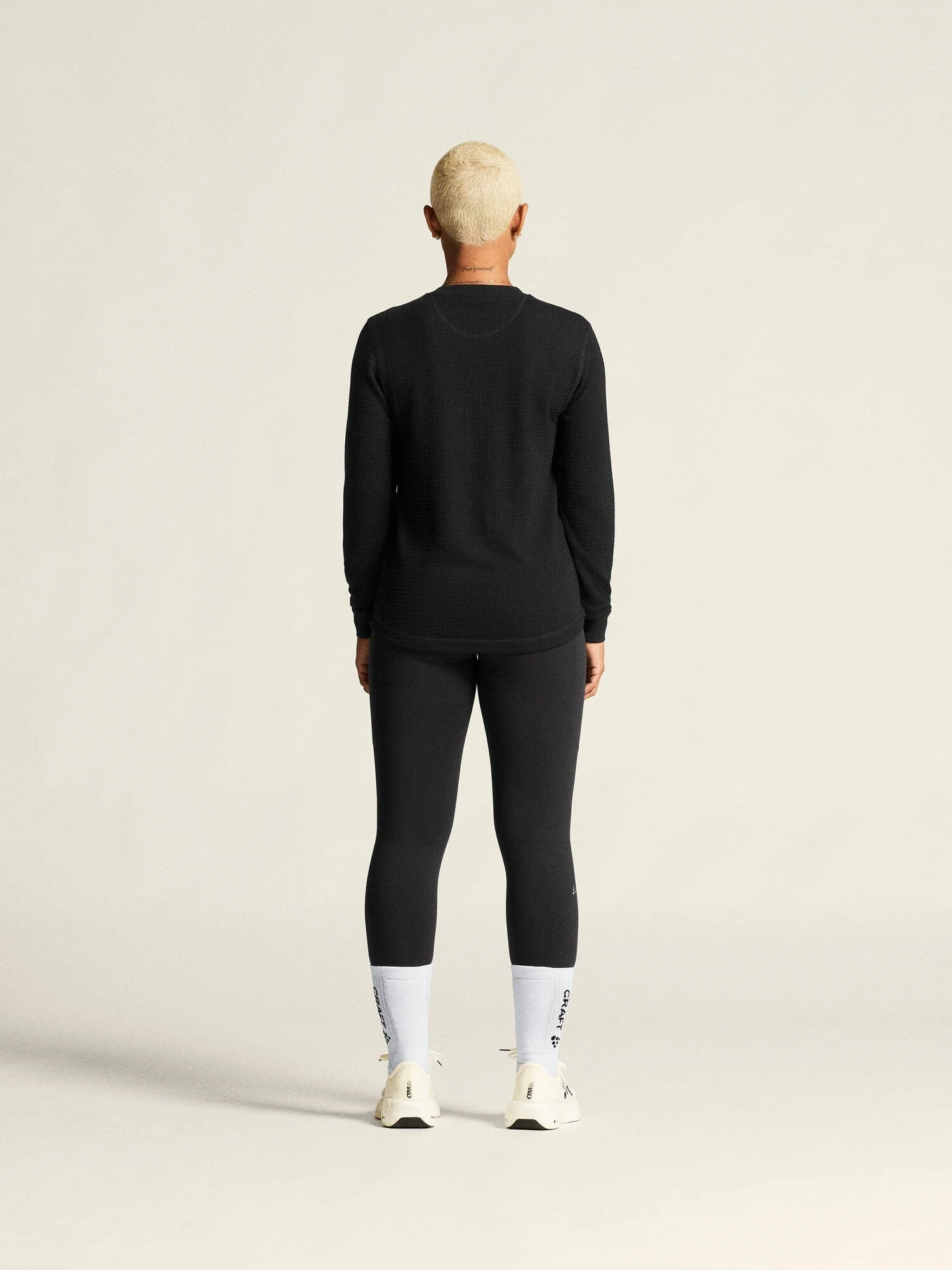 Women's Wool Waffle RN - Black - Image 6