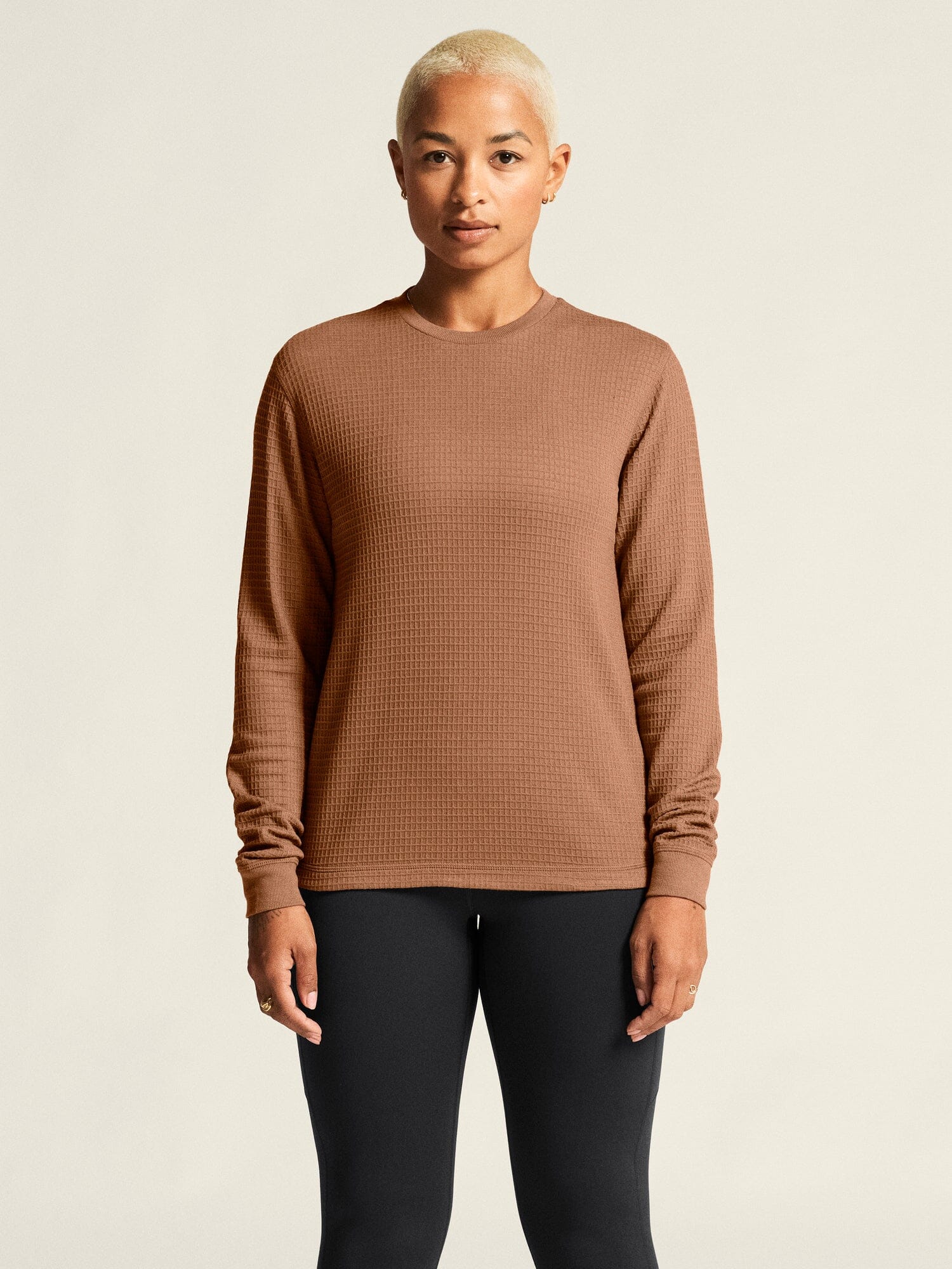Women's Wool Waffle RN - Clove - Image 2