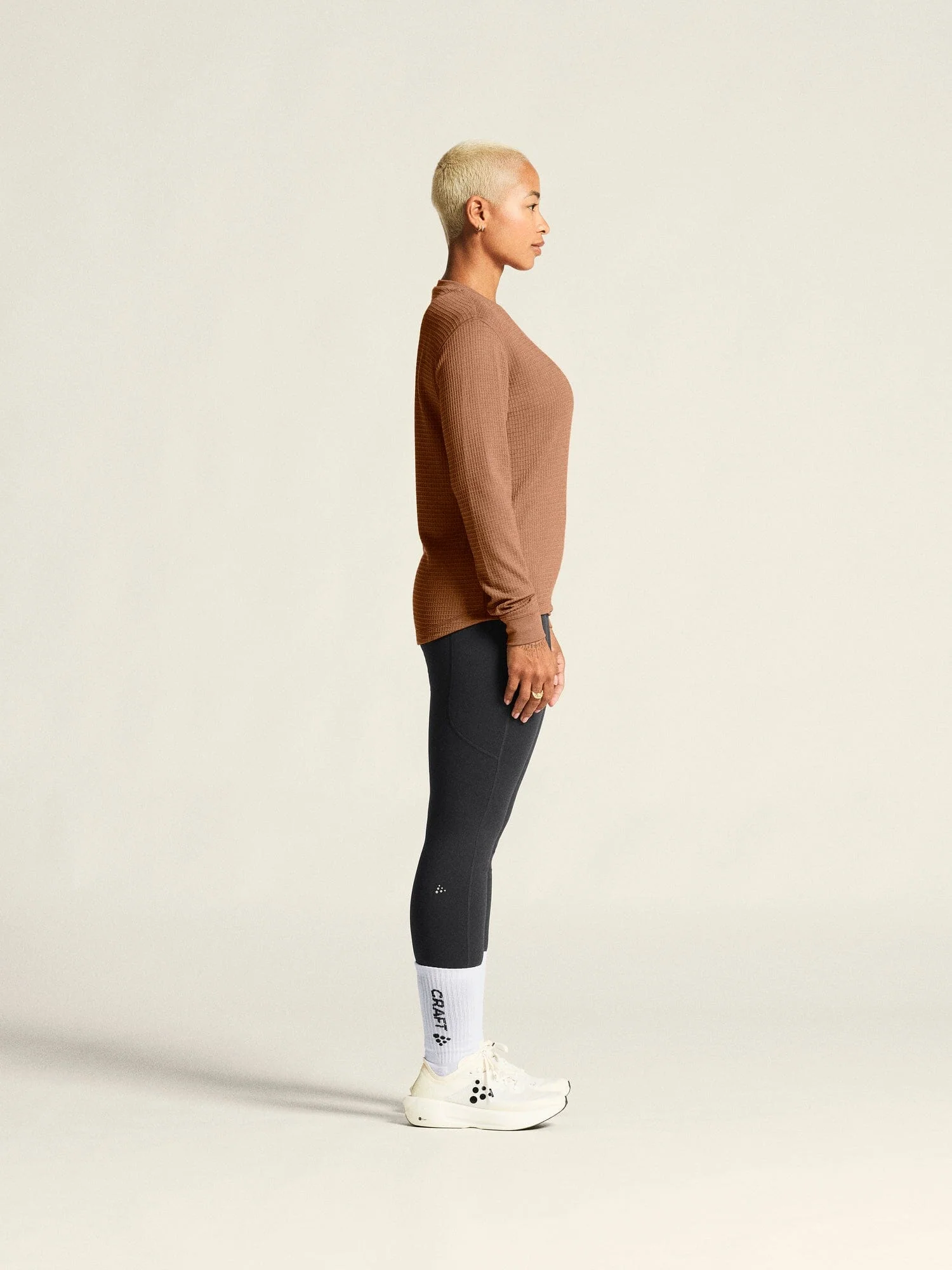 Women's Wool Waffle RN - Clove - Image 5